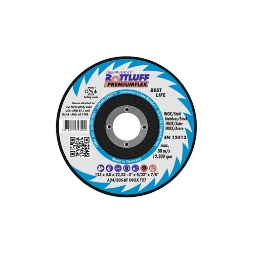 DISC.ABR.DEPR.INOX Ø115x6,4mm